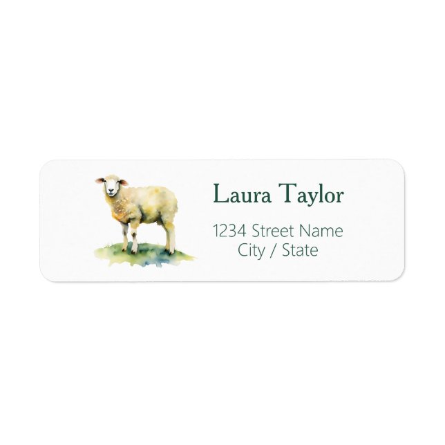 Sheep Return Address Labels (Front)