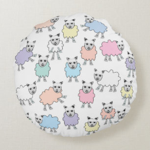 Sheep Round Pillow