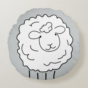 Sheep Round Pillow