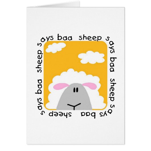 Sheep Says Baa T-shirts and Gifts (Front)