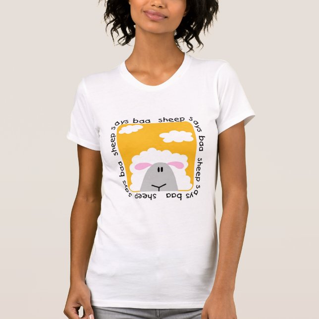 Sheep Says Baa Tshirts and Gifts (Front)