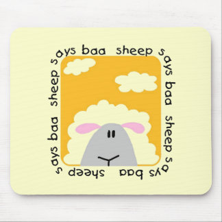 Sheep Says Baa Tshirts and Gifts Mouse Pad