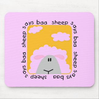 Sheep Says Baa Tshirts and Gifts Mouse Pad