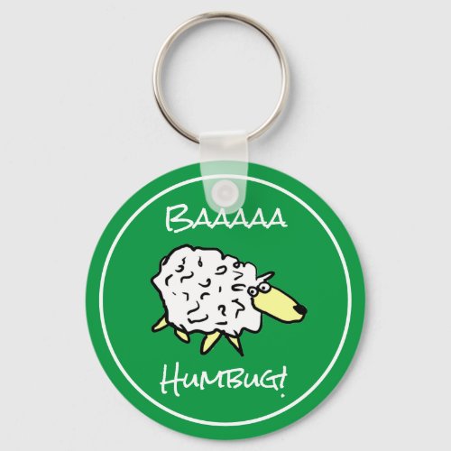 Sheep Says Baaaa Humbug _ Christmas Keychain