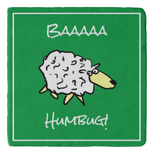 Sheep Says Baaaa Humbug - Christmas Trivet