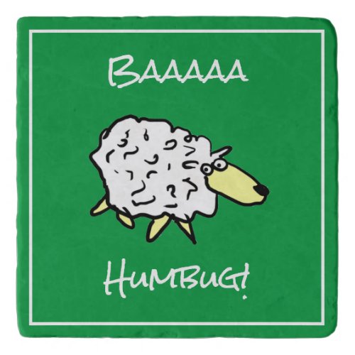 Sheep Says Baaaa Humbug _ Christmas Trivet