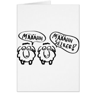 sheep schafe määähhh määhhh selber ! cards