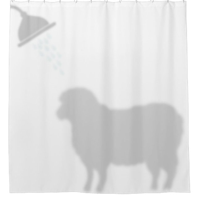 Sheep Shadow Silhouette Shadow Buddies Shower Shower Curtain (Front)