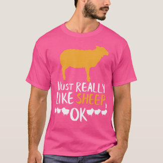 Sheep Sheep Hair Sheep Lover T-Shirt