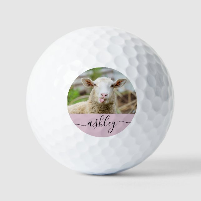 Sheep show tongue golf balls (Front)
