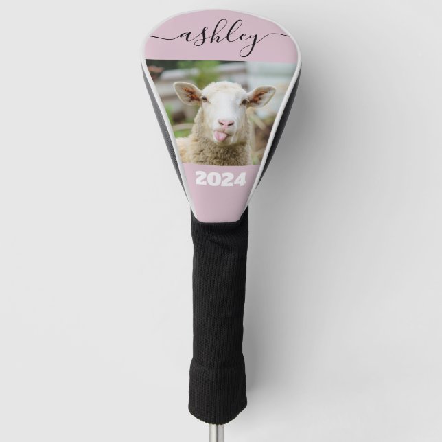 Sheep show tongue golf head cover (Front)