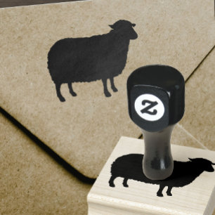 Sheep Silhouette Rubber Stamp