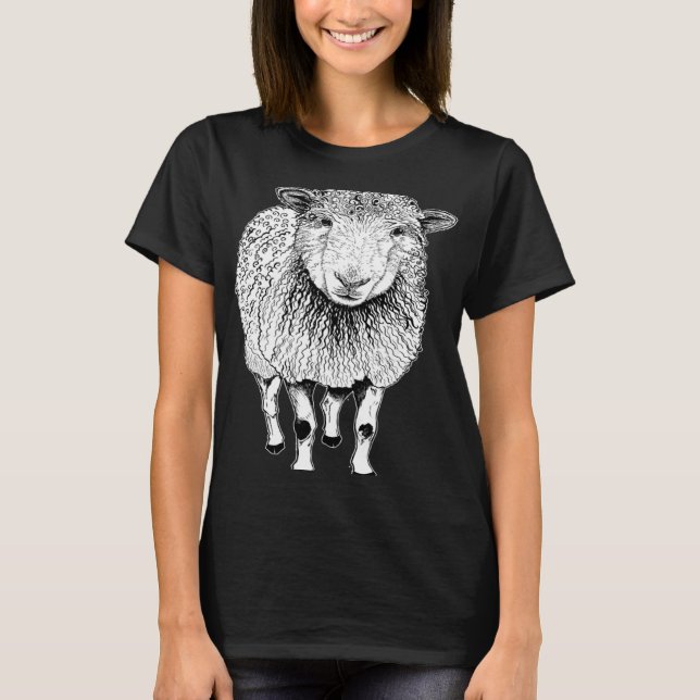 Sheep Sketch T-Shirt (Front)