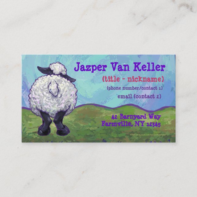 Sheep Stationery Business Card (Front)