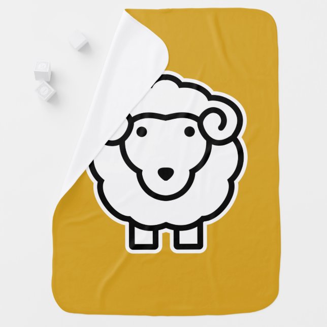 Sheep Stroller Blanket (In Situ)