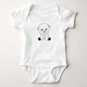 Sheep Sweet Sheep Wool Funny Animals Baby Lamb Bodysuit