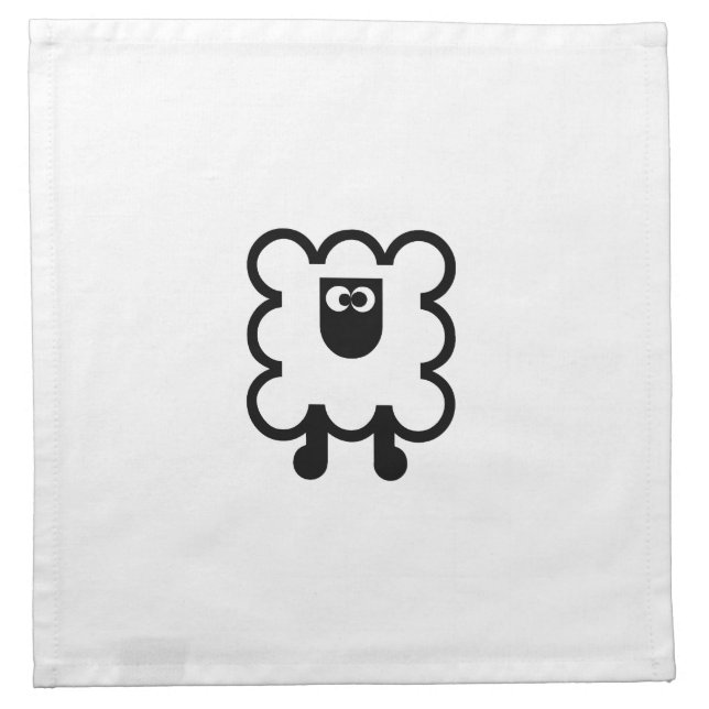 SHEEP table towel Cloth Napkin (Front)