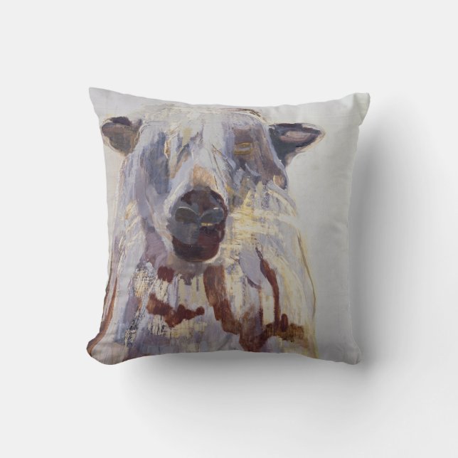 Sheep Throw Pillow (Front)