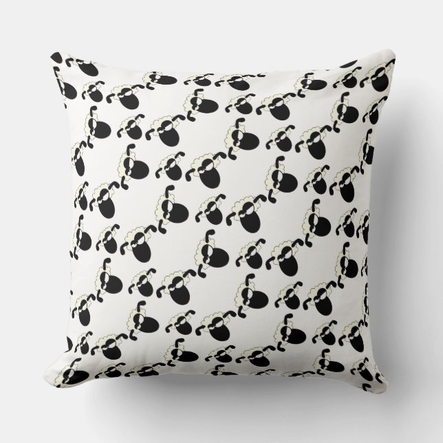 Sheep Throw Pillow (Front)