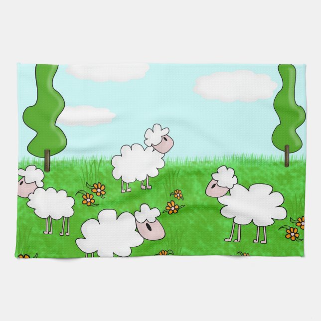 Sheep Towel (Horizontal)