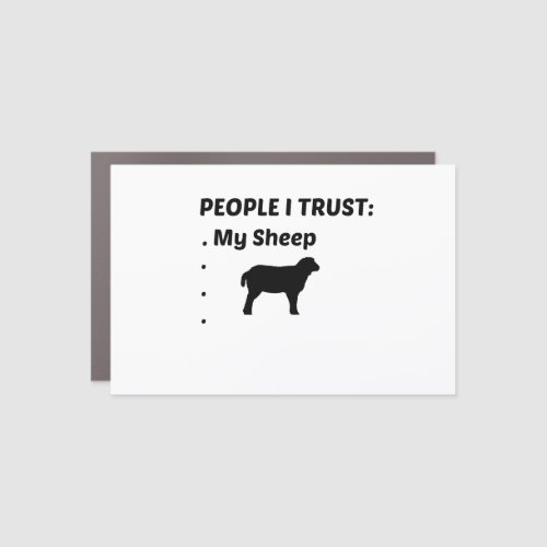 SHEEP TRUST CAR MAGNET