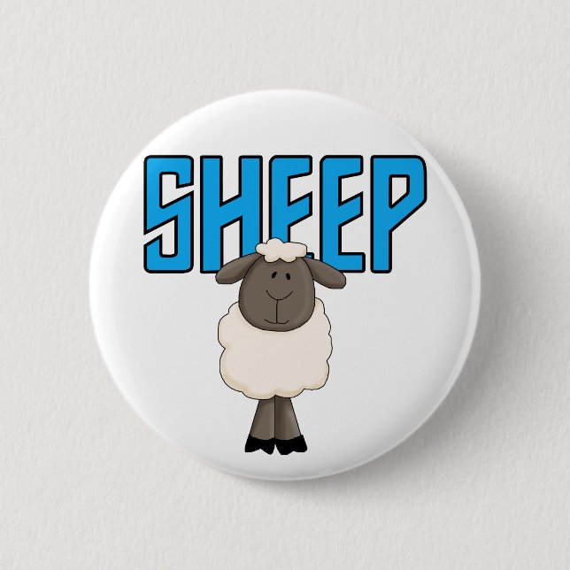 Sheep Tshirts and Gifts Pinback Button (Front)