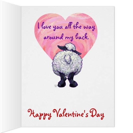 Sheep Valentine's Day (Inside (Right))
