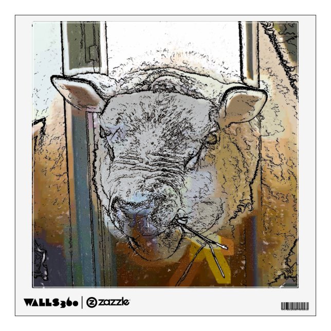 SHEEP WALL STICKER (Front)