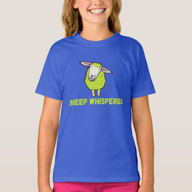 Sheep Whisperer Cute Funny Sheep T-Shirt (Front)