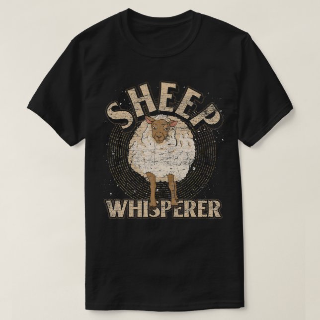 Sheep Whisperer Farm Animal Lover Farmer Funny She T-Shirt (Design Front)