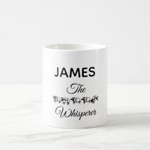 Sheep Whisperer Funny Cute Typography Add Name Coffee Mug