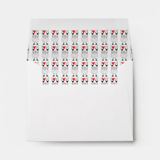 “Sheep with Hearts" Envelopes