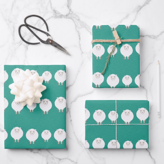 Sheep Wrapping Paper Sheets (Front)
