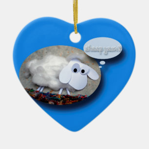 Sheep Year? Chinese New Year 2015 Ceramic Ornament