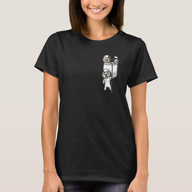Sheepadoodle Dog In Pocket Premium T-Shirt (Front)