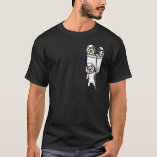 Sheepadoodle Dog In Pocket T-Shirt
