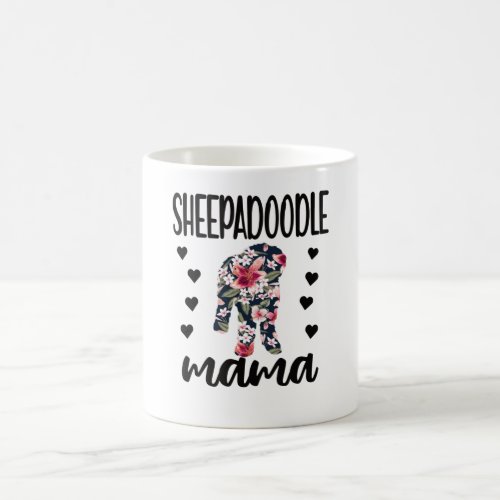 Sheepadoodle Dog Mama Dog Lover Sheepadoodle Mom Coffee Mug