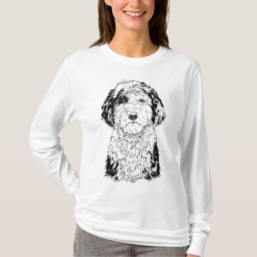 Sheepadoodle Dog Mom Dog Lover T_Shirt