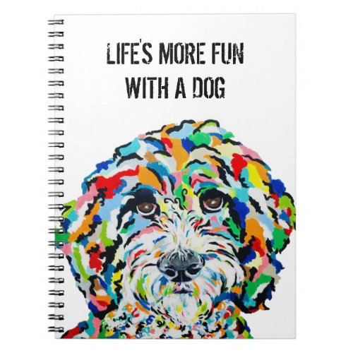 Sheepadoodle Dog Notebook 65 x 875