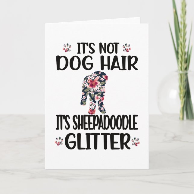 Sheepadoodle Lover Dog Mom Dad Sheepadoodle Owner Card (Front)