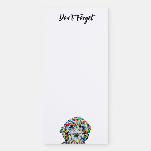 Sheepadoodle Magnetic Notepad (Front)