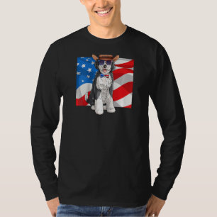 Sheepadoodle Patriotic Merica 4th Of July American T-Shirt