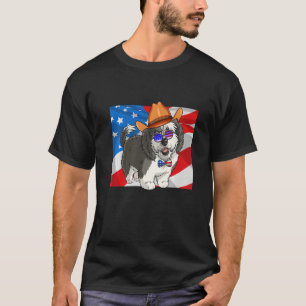 Sheepadoodle Patriotic Merica 4th Of July American T-Shirt