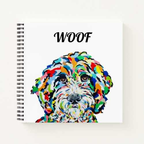 Sheepadoodle Square Notebook