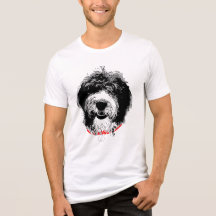 Sheepadoodle Tri-Blend T, Customizable Initial