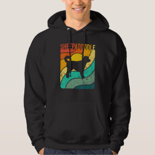 Sheepadoodle Vintage Sunset Mom Dad Hoodie