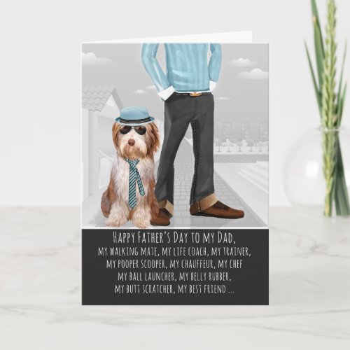 Sheepdog from the Dog Fathers Day Card