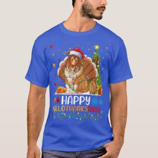 Sheepdog Lover Funny Happy Sheepdog HelloThanksMas T-Shirt