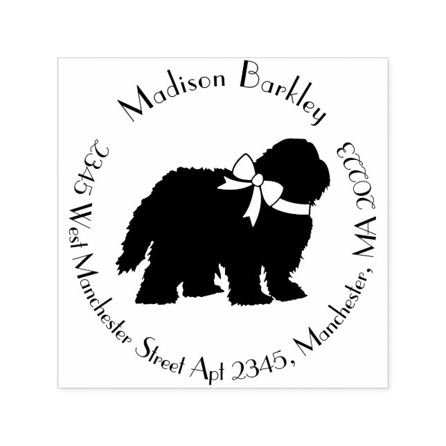 Sheepdog Puppy Old English Sheep Dog Self-inking Stamp (Design)