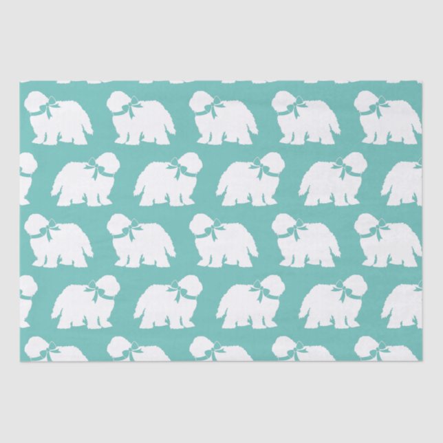 Sheepdog Puppy Old English Sheep Dog Tissue Paper (Front)